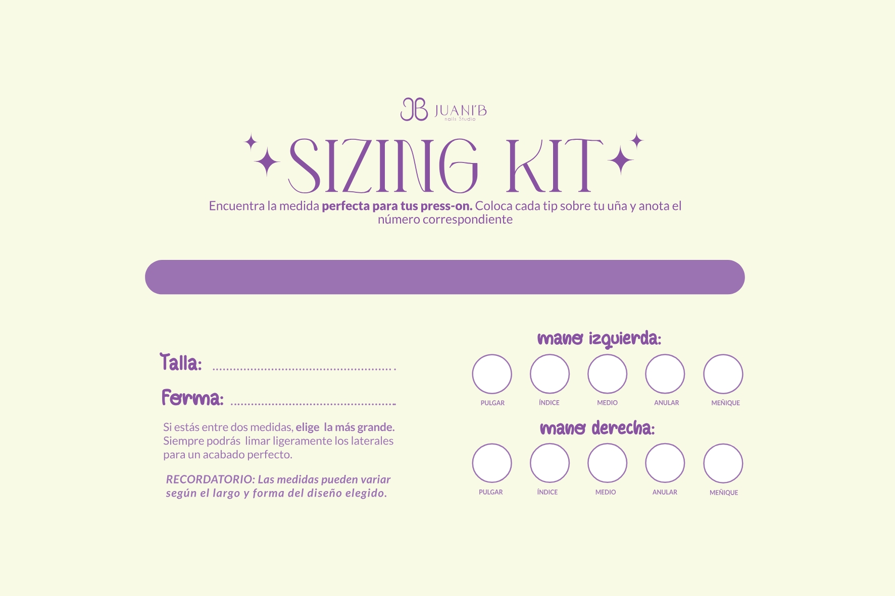 SIZING KIT – Encuentra tu talla perfecta